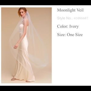 BHLDN Moonlight Veil, Ivory